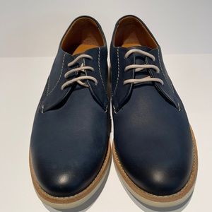 Men’s Clarks Denim Blue Nubuck Raspin Plan Size 7